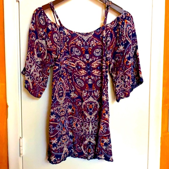 Funky Angie Bohemian Gauzy Lace Tassel Tunic - Picture 2 of 10